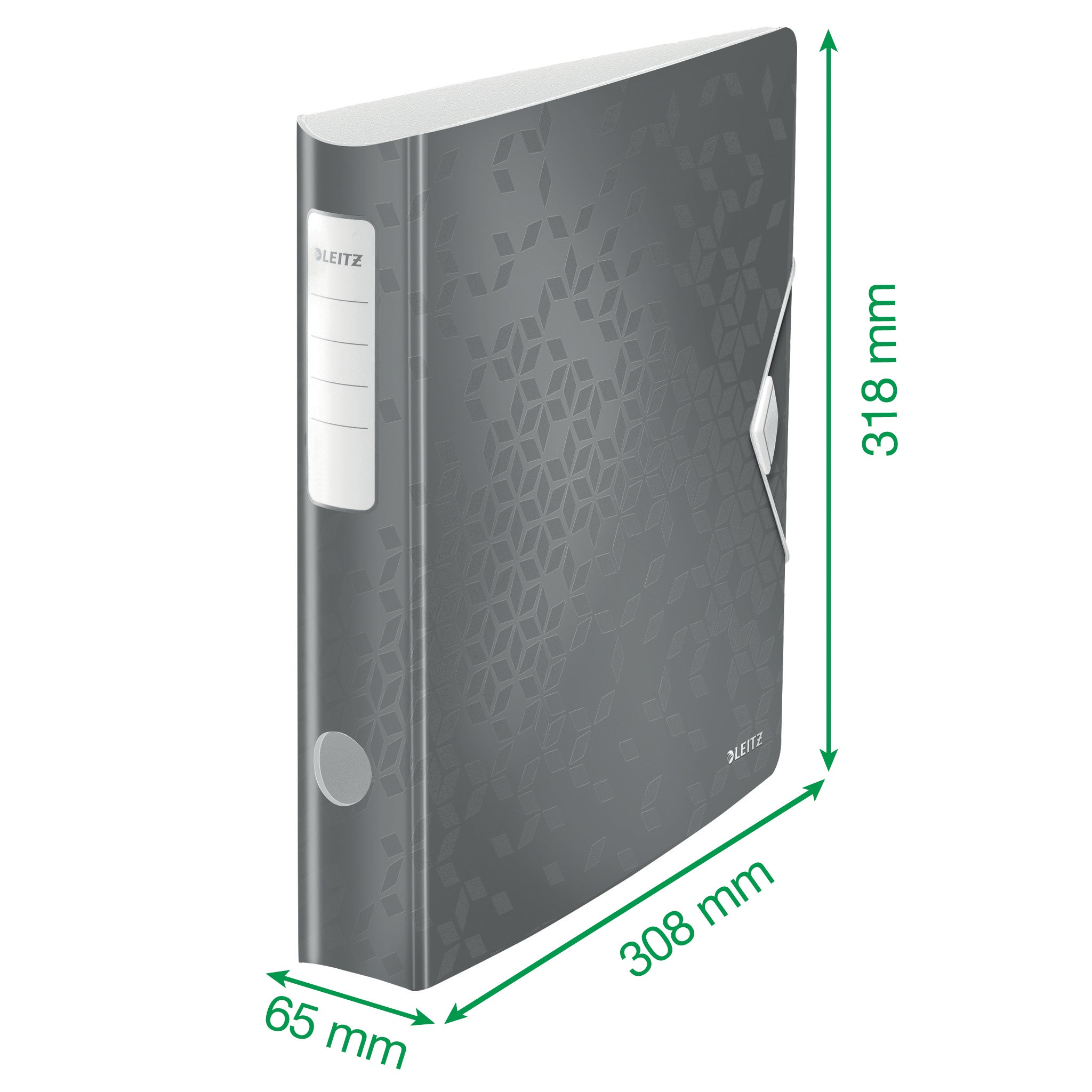 BIBLIORAFT PLASTIFIAT 6.5 CM 180 GRADE ROSU ACTIVE WOW LEITZ