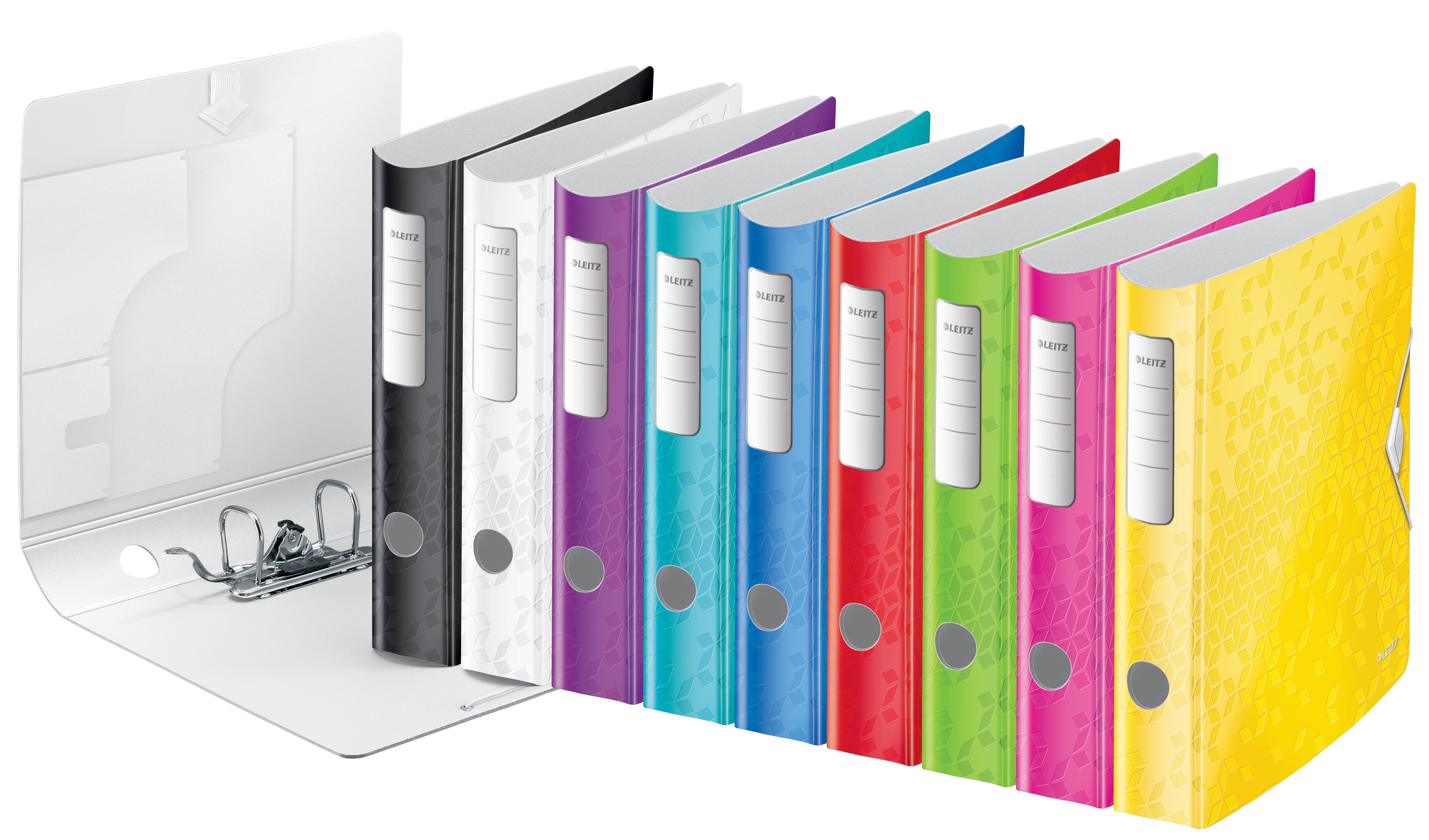 BIBLIORAFT PLASTIFIAT 6.5 CM 180 GRADE ROSU ACTIVE WOW LEITZ