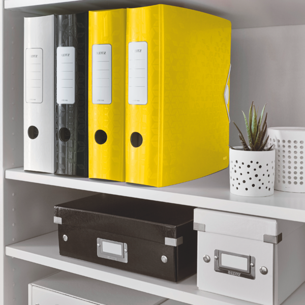 BIBLIORAFT PLASTIFIAT 8.2 CM 180GRADE GALBEN ACTIVE WOW LEITZ