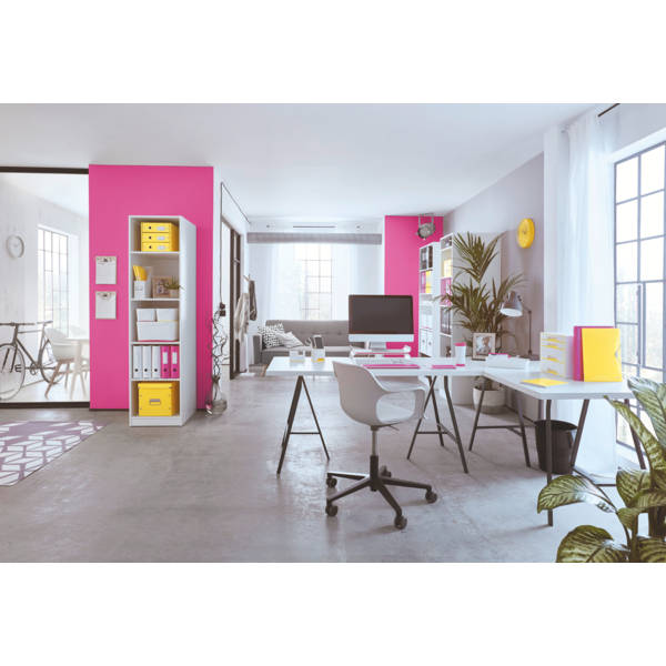 BIBLIORAFT PLASTIFIAT 8.2 CM 180GRADE GALBEN ACTIVE WOW LEITZ