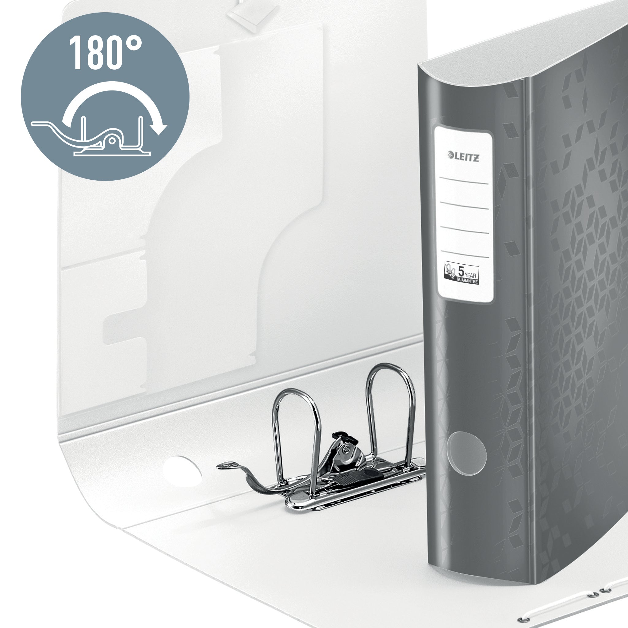 BIBLIORAFT PLASTIFIAT 8.2 CM 180 GRADE ROSU ACTIVE WOW LEITZ