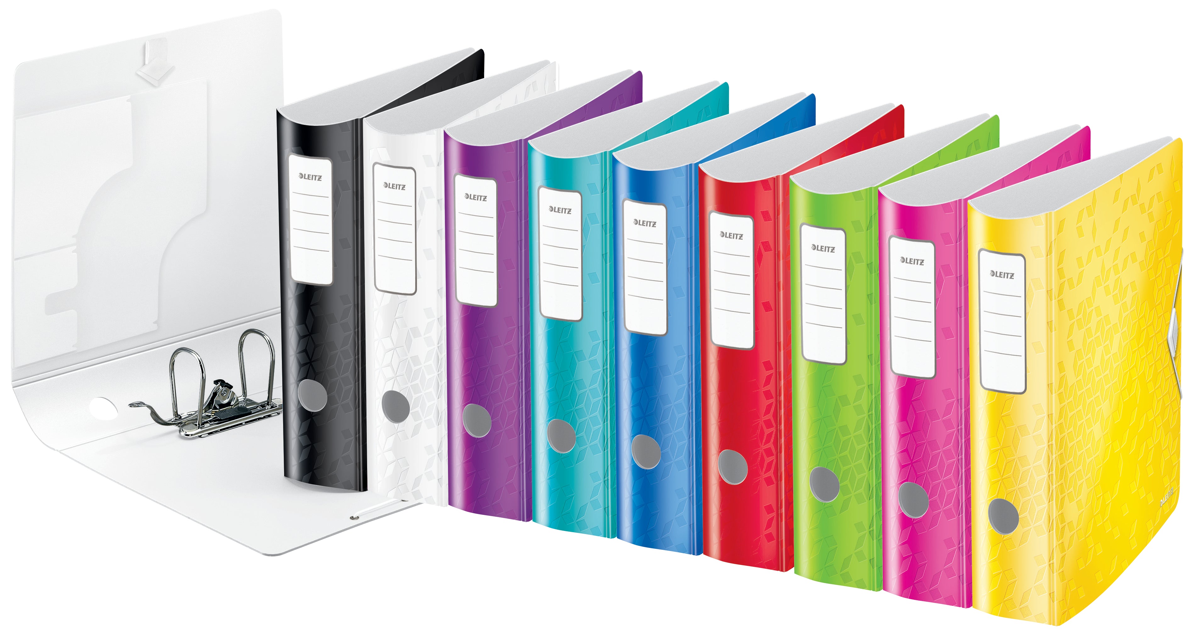 BIBLIORAFT PLASTIFIAT 8.2 CM 180 GRADE ROSU ACTIVE WOW LEITZ