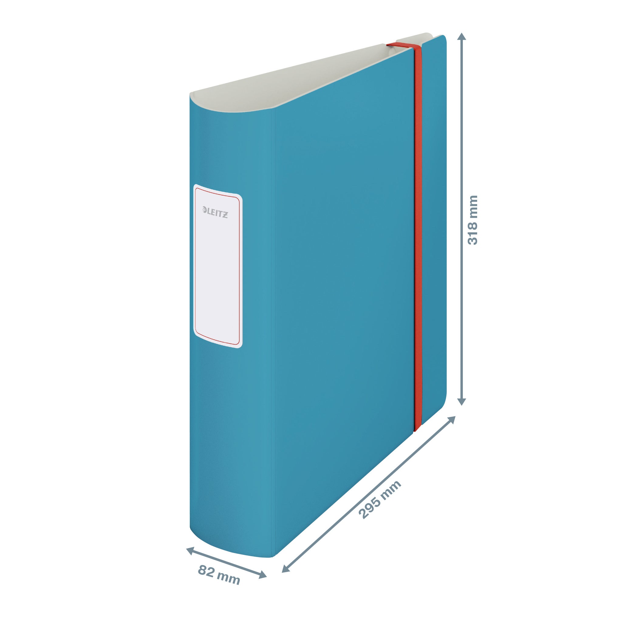 BIBLIORAFT PLASTIFIAT 8.2 CM 180 GRADE ALBASTRU CELEST COSY LEITZ