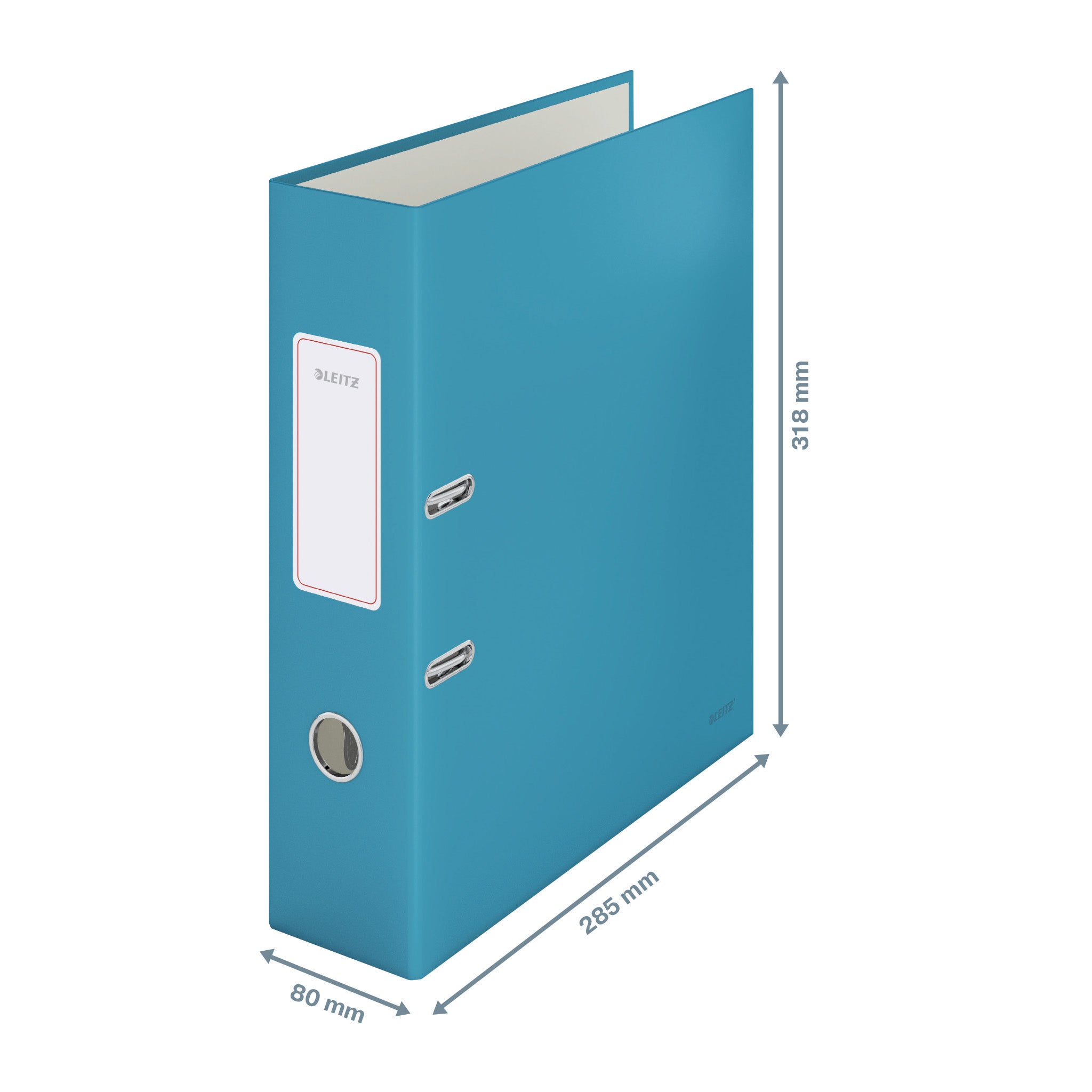 BIBLIORAFT PLASTIFIAT 8CM 180GRADE ALBASTRU CELEST COSY LEITZ