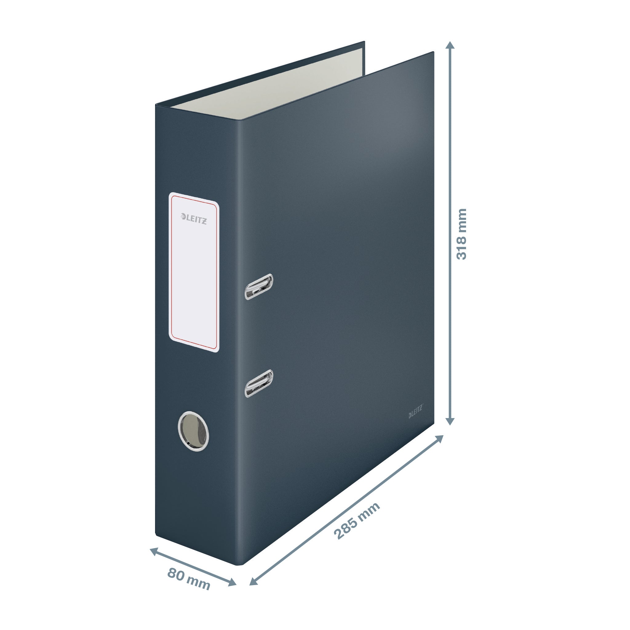 BIBLIORAFT PLASTIFIAT 8CM 180GRADE GRI ANTRACIT COSY LEITZ