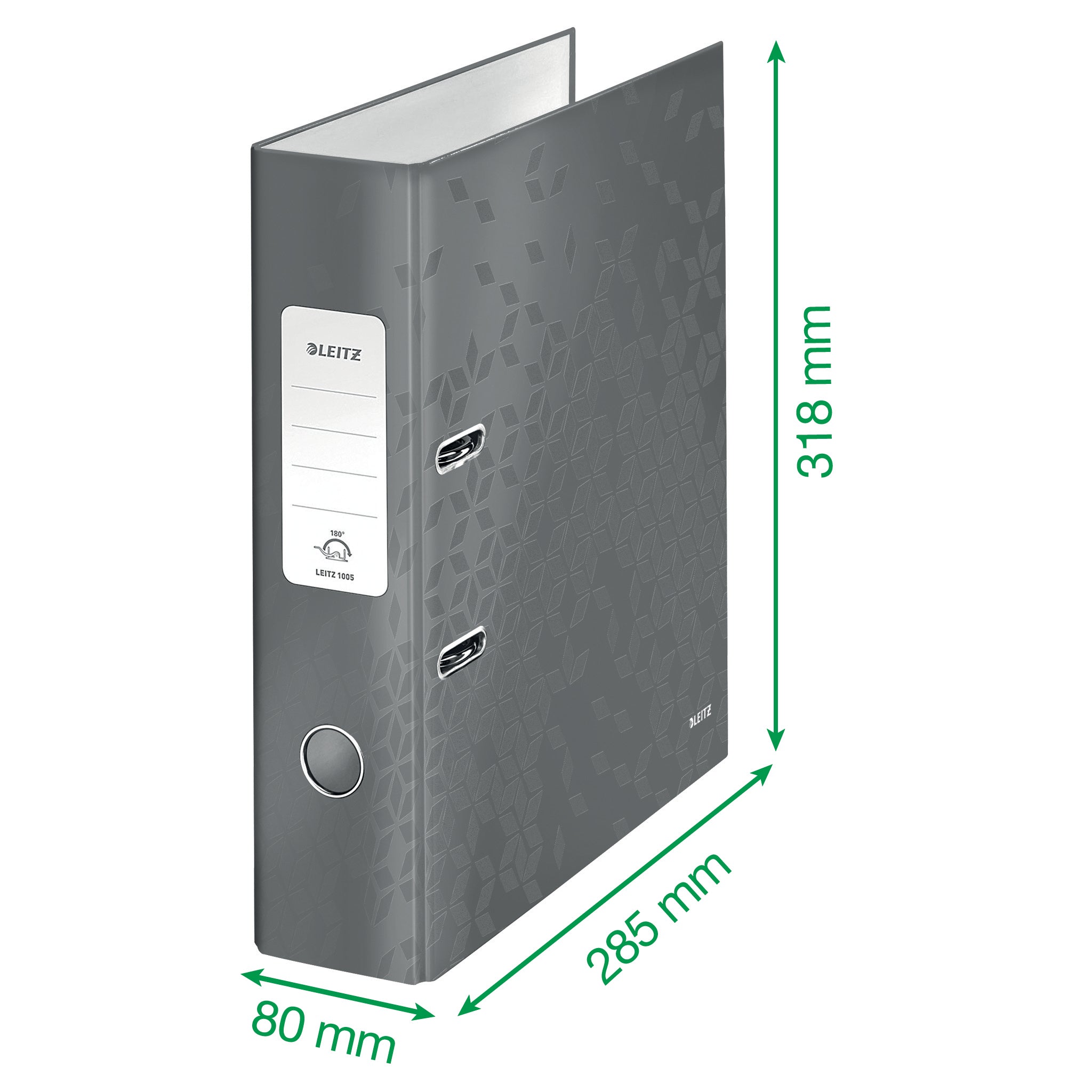 BIBLIORAFT PLASTIFIAT 8 CM 180 GRADE ROSU WOW LEITZ