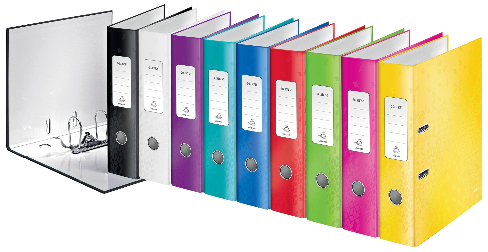 BIBLIORAFT PLASTIFIAT 8 CM 180 GRADE ROSU WOW LEITZ