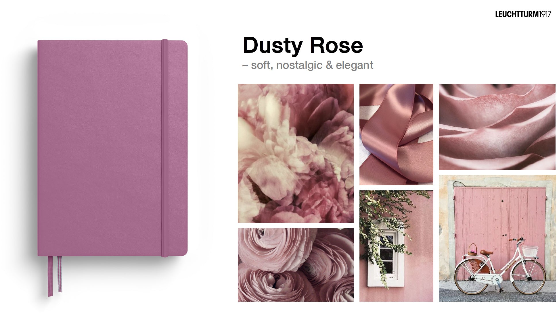 CAIET A5 DICTANDO COPERTA FLEXIBILA DUSTY ROSE LEUCHTTURM