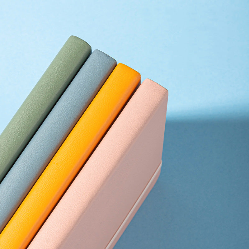 CAIET BIROU 210*143MM 96 FILE DICTANDO COPERTA IMITATIE PIELE BLEU DELI