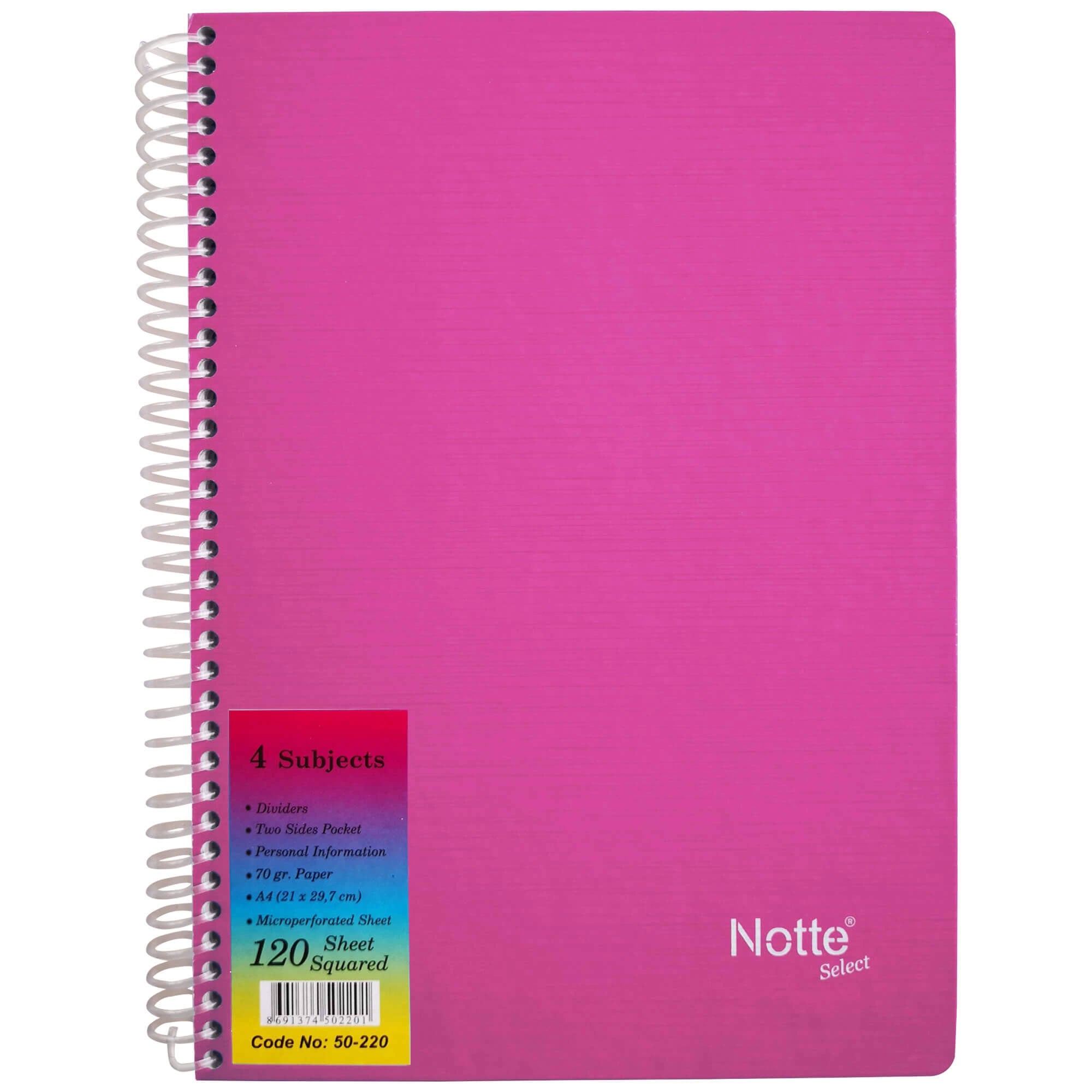 CAIET SPIRA A4 120 FILE ARITMETICA 4 SUBIECTE COPERTA CARTONATA NOTTE
