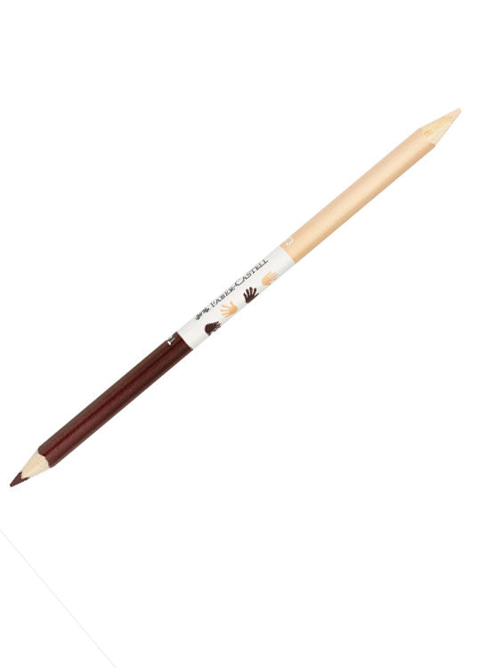 CREIOANE COLORATE 12+3 CR. BICOLORE PIELE CHILDREN OF THE WORLD FABER-CASTELL