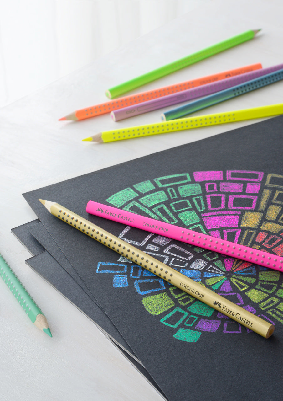 CREIOANE COLORATE 12 CULORI SPECIALE GRIP FABER-CASTELL