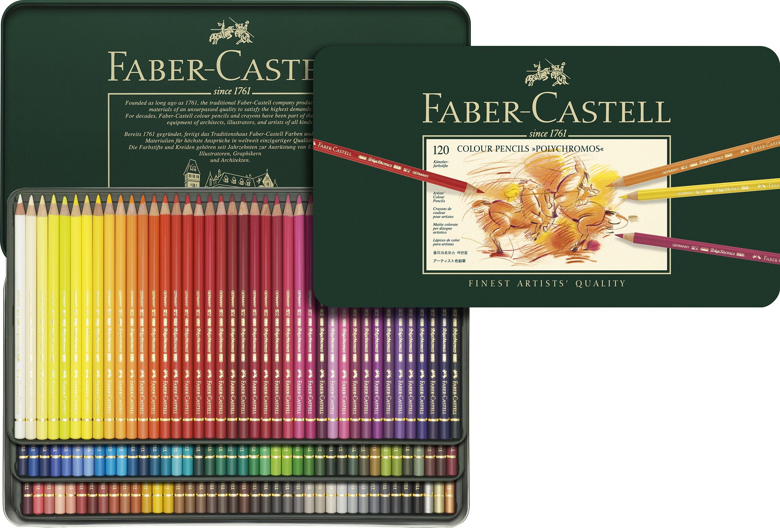 CREIOANE COLORATE 120 CULORI POLYCHROMOS FABER-CASTELL