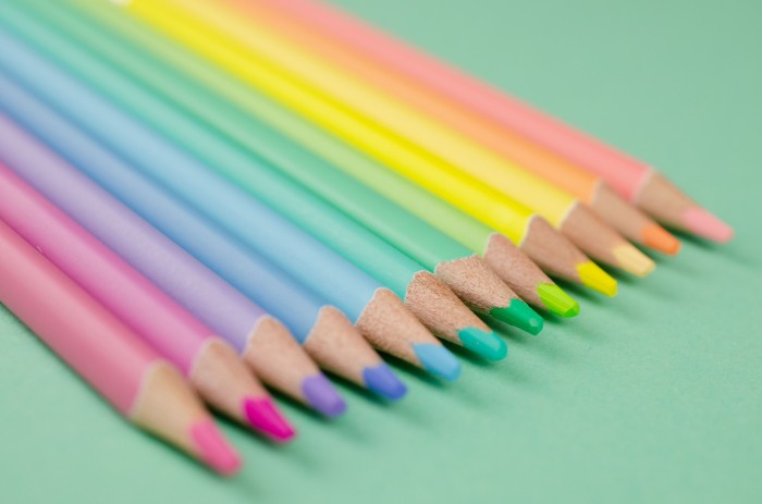 CREIOANE COLORATE 24 CULORI PASTEL TRIUNGHIULARE KORES