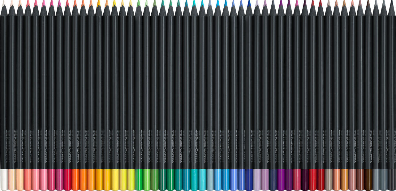 CREIOANE COLORATE 50 CULORI BLACK EDITION FABER-CASTELL