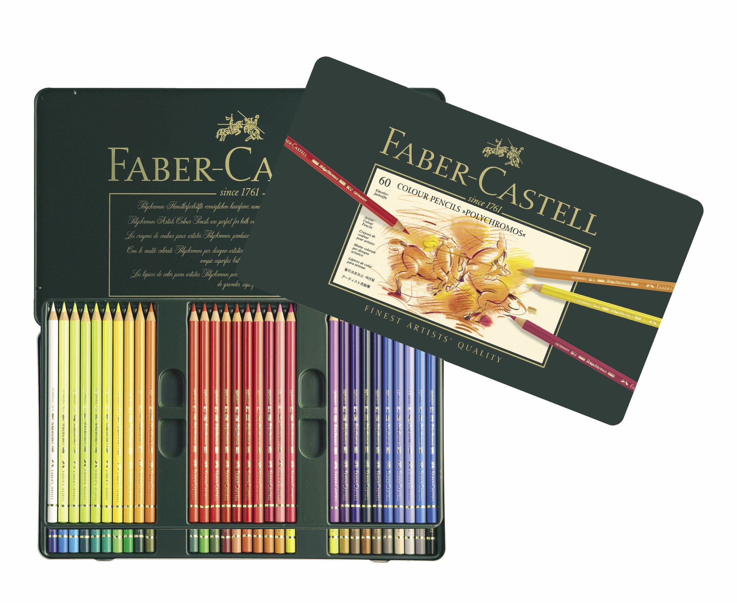 CREIOANE COLORATE 60 CULORI POLYCHROMOS FABER-CASTELL