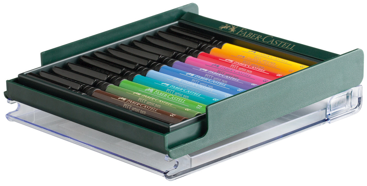 CUTIE 12 CULORI PITT ARTIST PEN NUANTE BASIC FABER-CASTELL