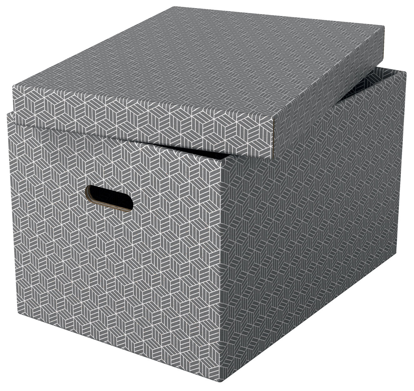 CUTIE DEPOZITARE CU CAPAC 51 x 35 x 30 CM GRI RECYCLED FSC 3/SET ESSELTE