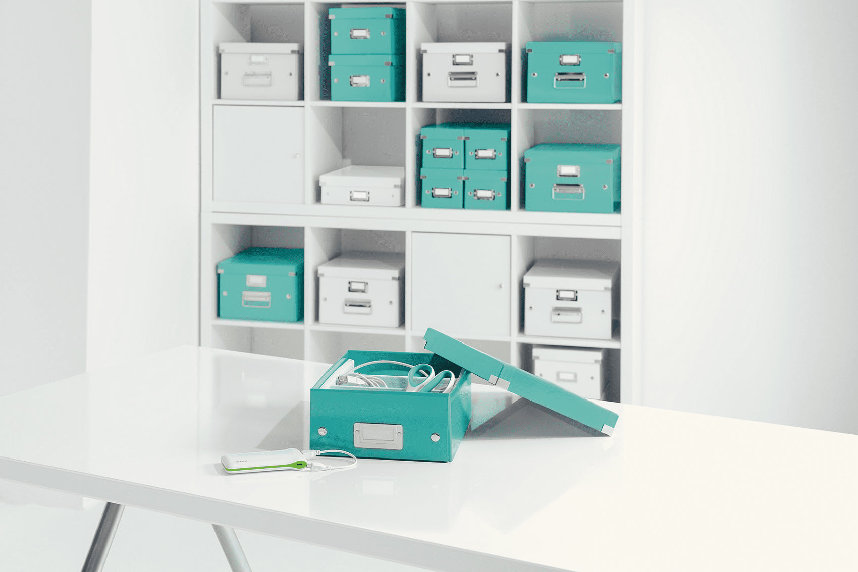 CUTIE DEPOZITARE MICA VERDE CLICK&STORE LEITZ