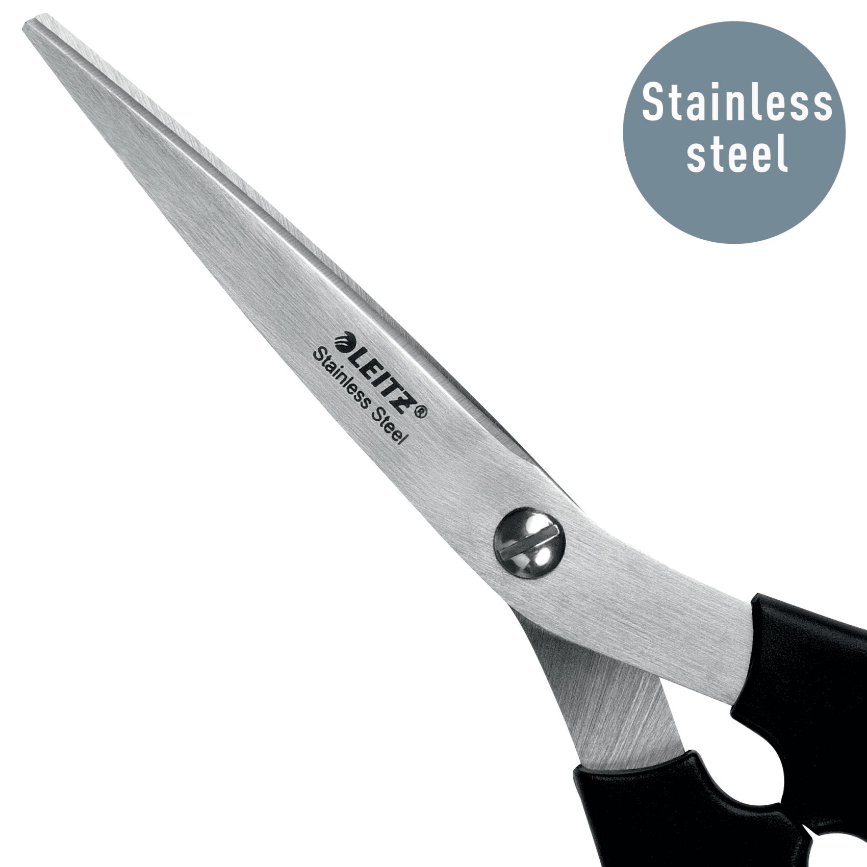 FOARFECA BIROU 16.5CM NEAGRA OTEL INOXIDABIL LEITZ