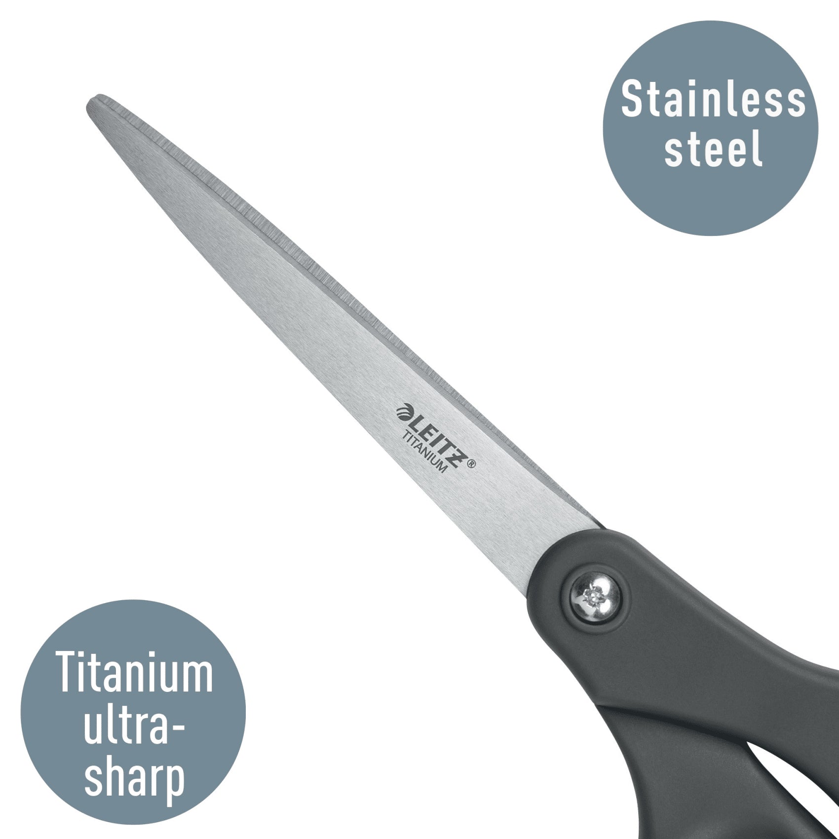 FOARFECA BIROU 20.5CM GRI TITANIUM LEITZ