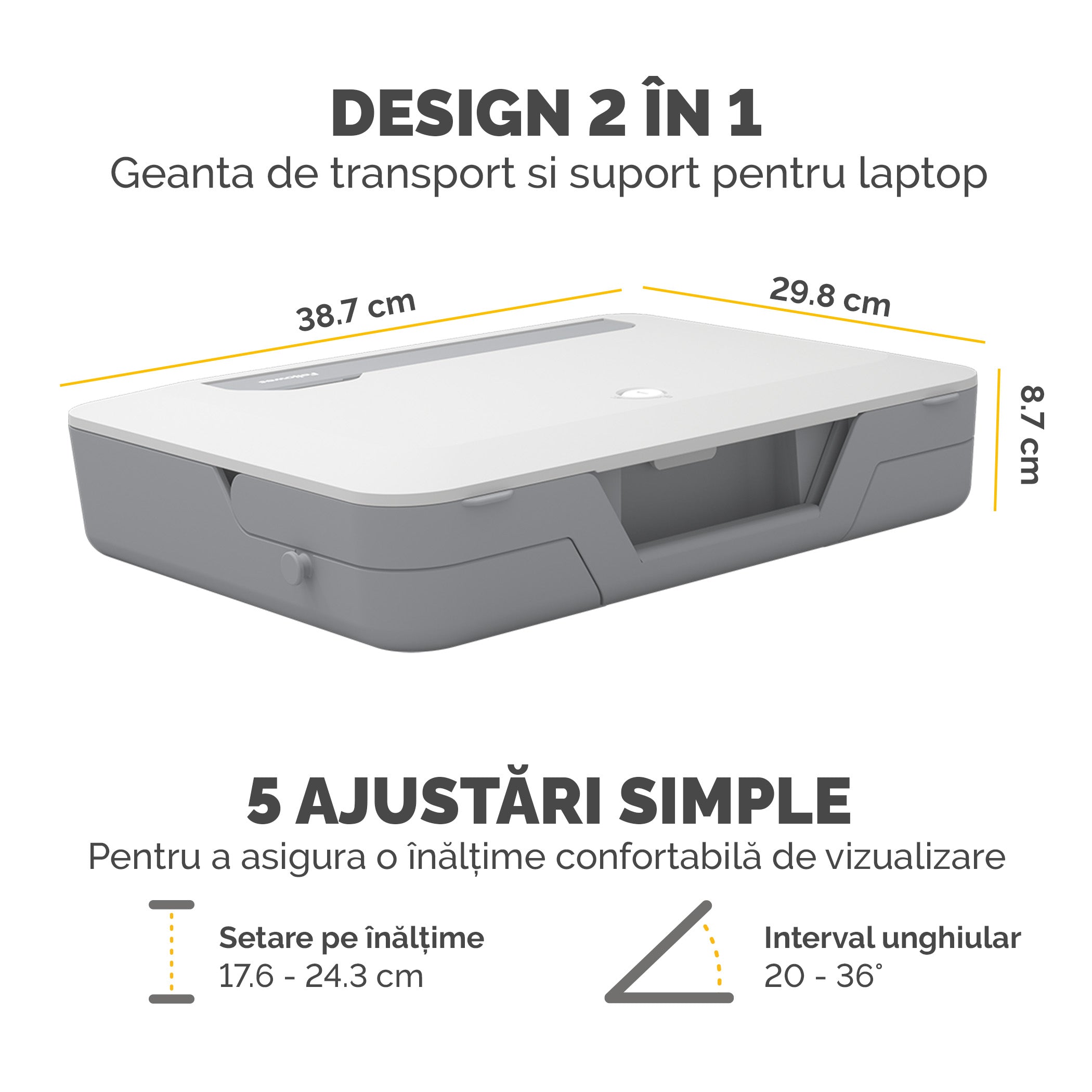 GEANTA LAPTOP CU SUPORT ERGONOMIC INCLUS ALBA BREYTA