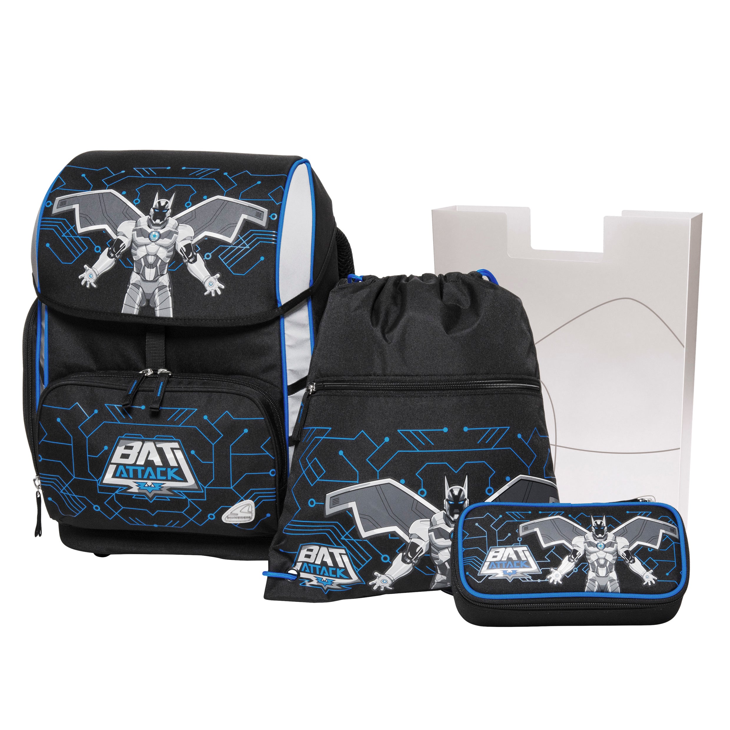 GHIOZDAN BAT ATTACK + PENAR, ETUI, SAC SPORT SCHNEIDERS