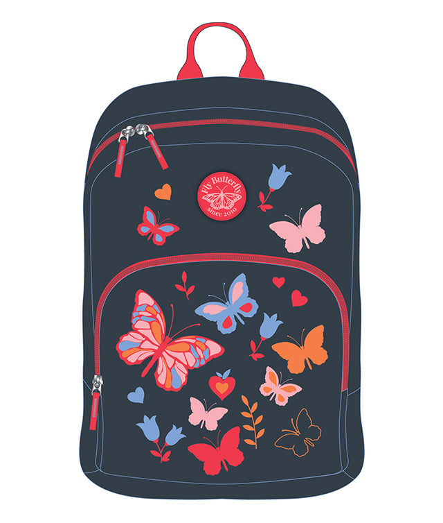 GHIOZDAN TEENS FLY BUTTERFLY GRI-ROSU PIGNA