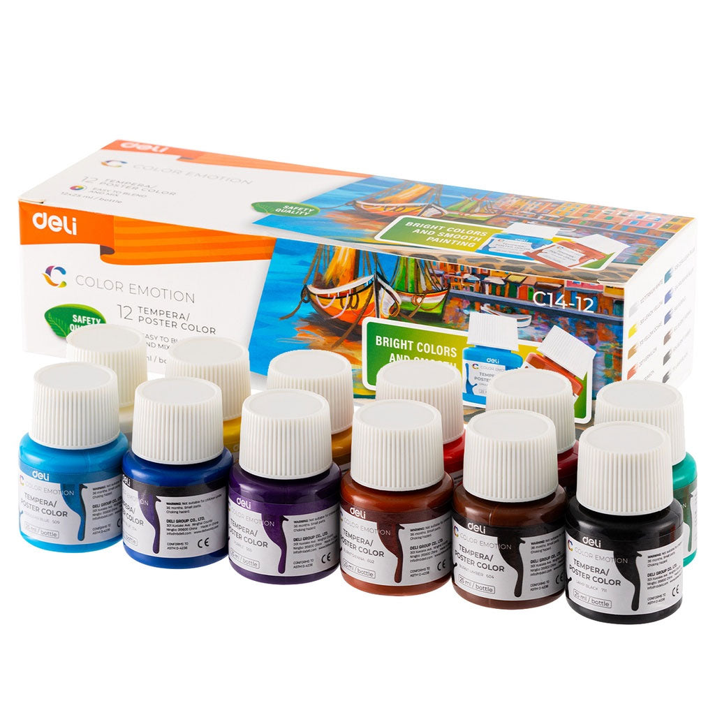 GUASE 12 CULORI 25ML COLOR EMOTION DELI