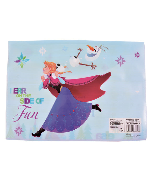 MAPA PLASTIC CU BUTON A4 FROZEN PIGNA
