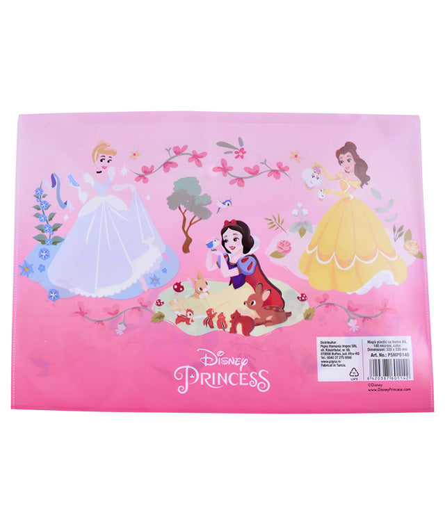 MAPA PLASTIC CU BUTON A4 PRINCESS PIGNA