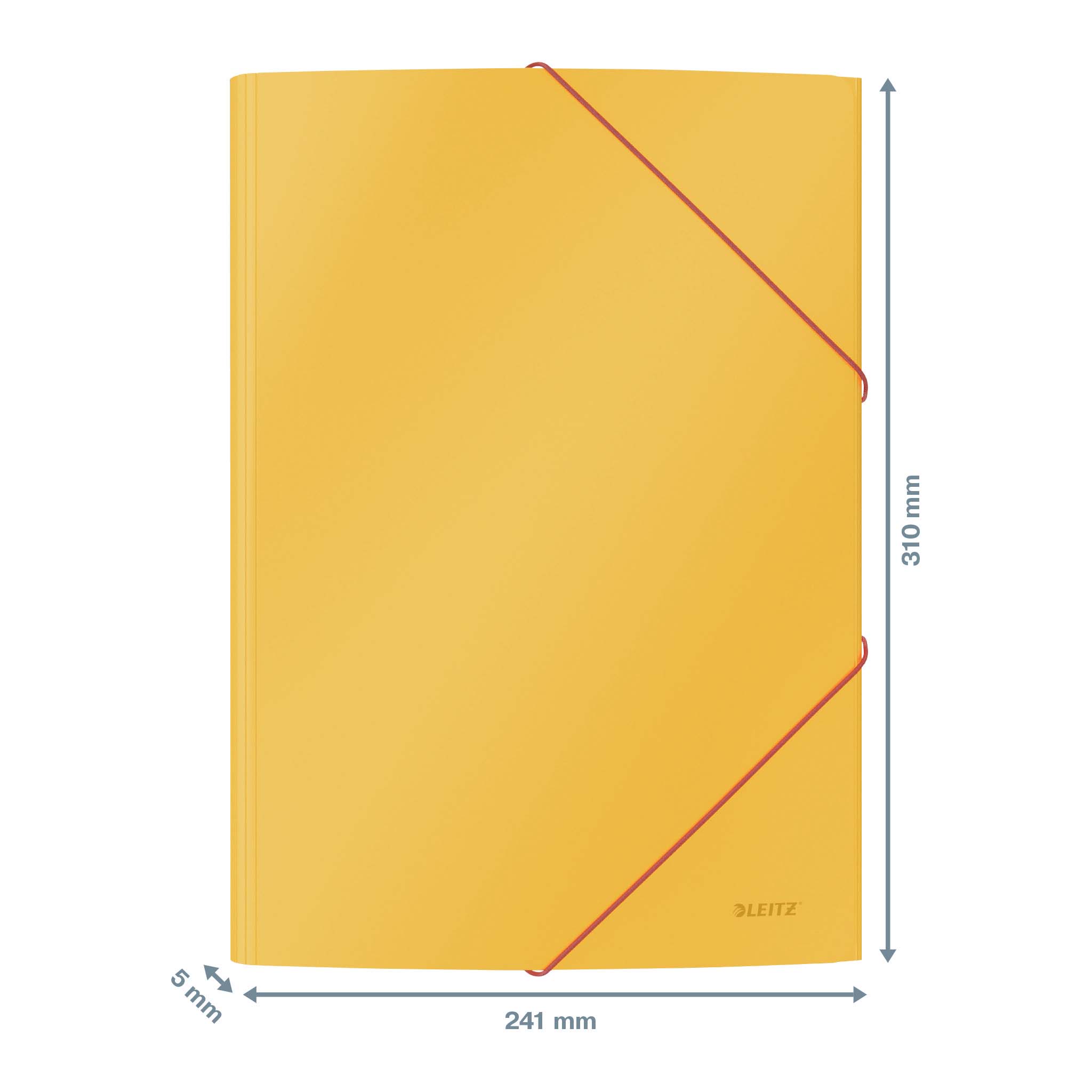 MAPA PLASTIC CU ELASTIC A4 GALBEN CHIHLIMBAR COSY LEITZ