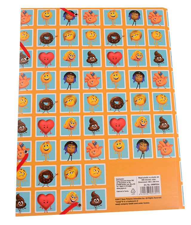 MAPA PLASTIC CU ELASTIC EMOJI PIGNA