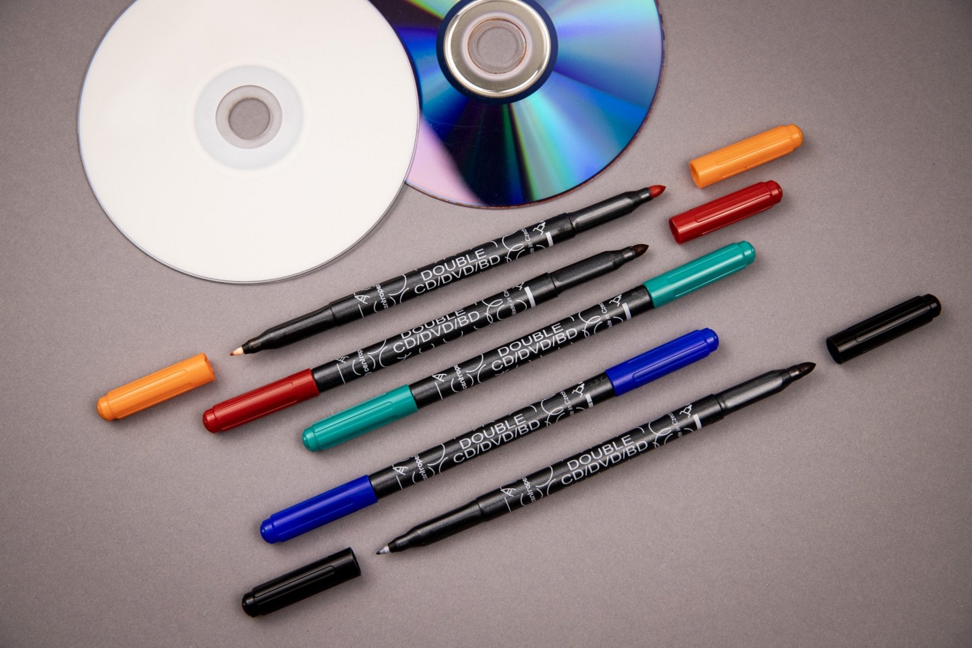 MARKER CD 2 CAPETE ALBASTRU 0.6/2.5MM 3616 CENTROPEN