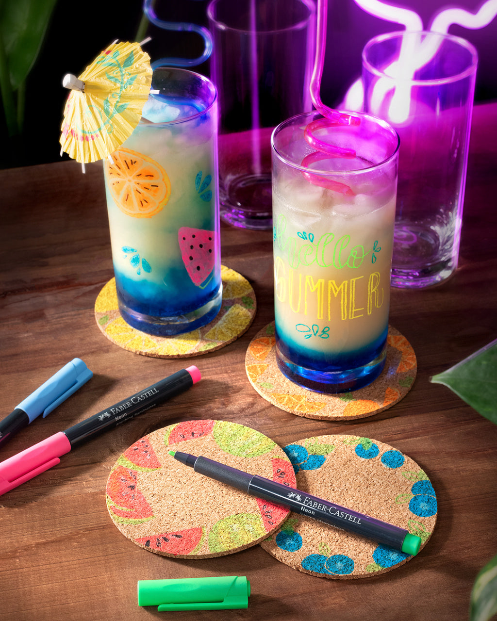 MARKER CREATIV ROSU NEON FABER-CASTELL