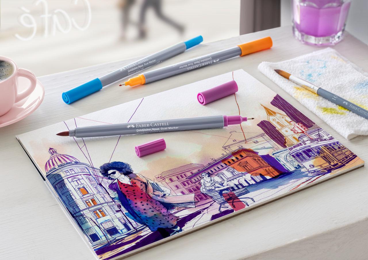 MARKER SOLUBIL 2 CAPETE GOLDFABER VERDE OCRU 269 FABER-CASTELL