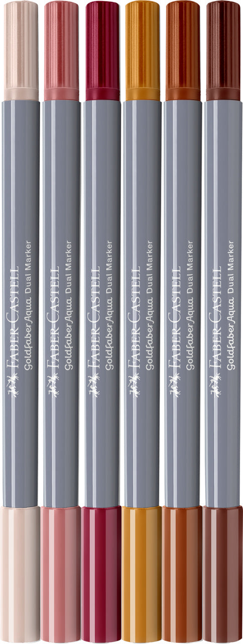 MARKER SOLUBIL 2 CAPETE SET 6 BUC BOHO GOLDFABER FABER-CASTELL