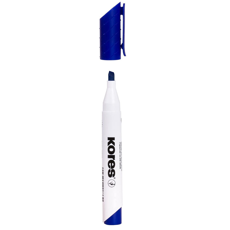 MARKER WHITEBOARD ALBASTRU VARF TESIT KORES