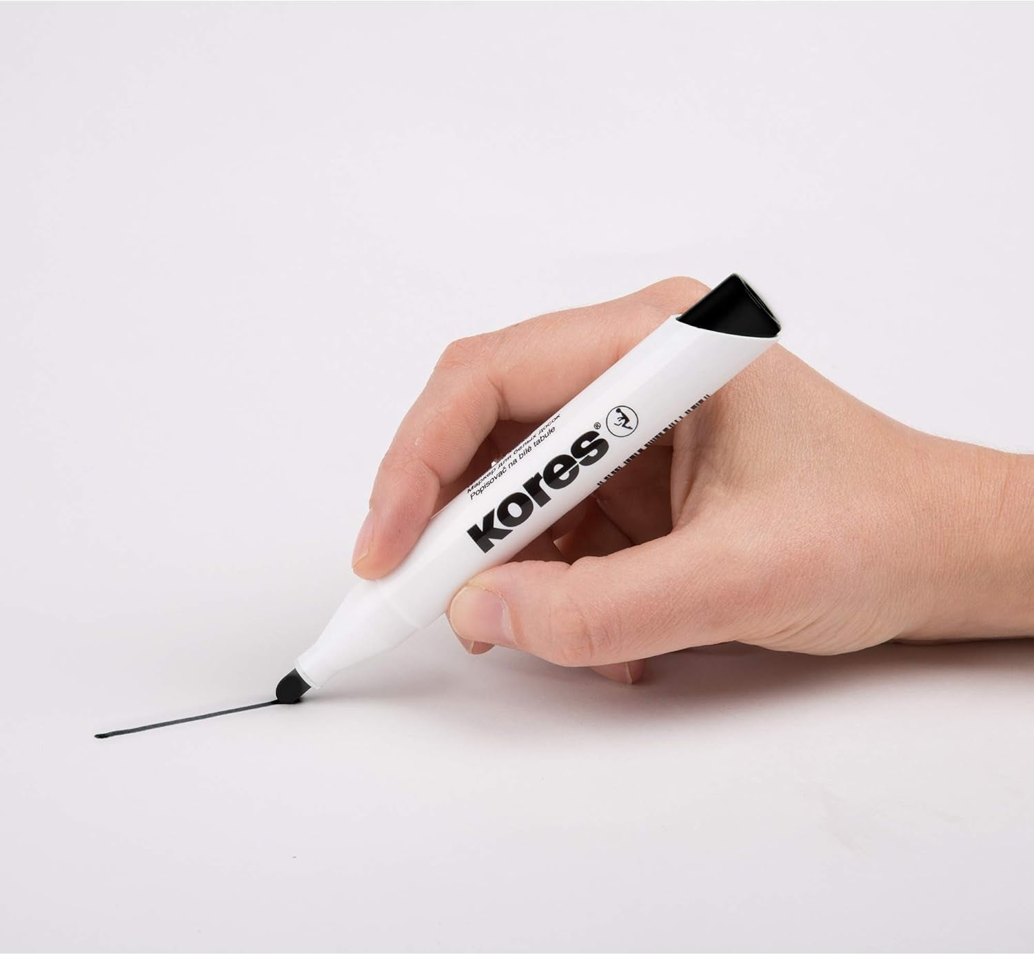 MARKER WHITEBOARD NEGRU 3MM KORES