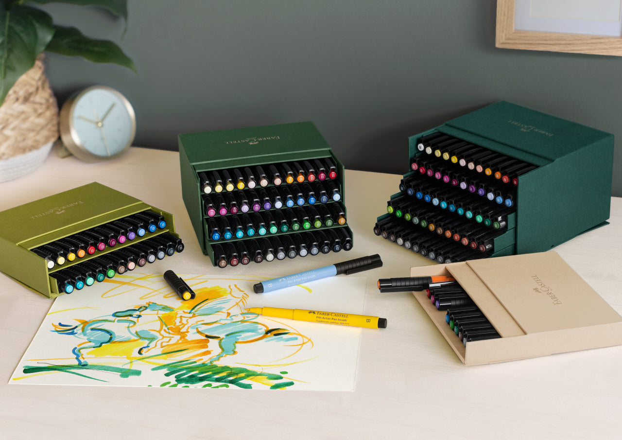 PITT ARTIST PEN CUTIE STUDIO 12 BUC 2024 FABER-CASTELL