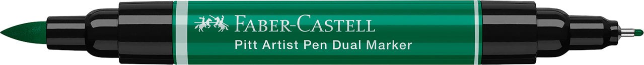 PITT ARTIST PEN DUAL MARKER VERDE PHTALO INCHIS 264 FABER-CASTELL