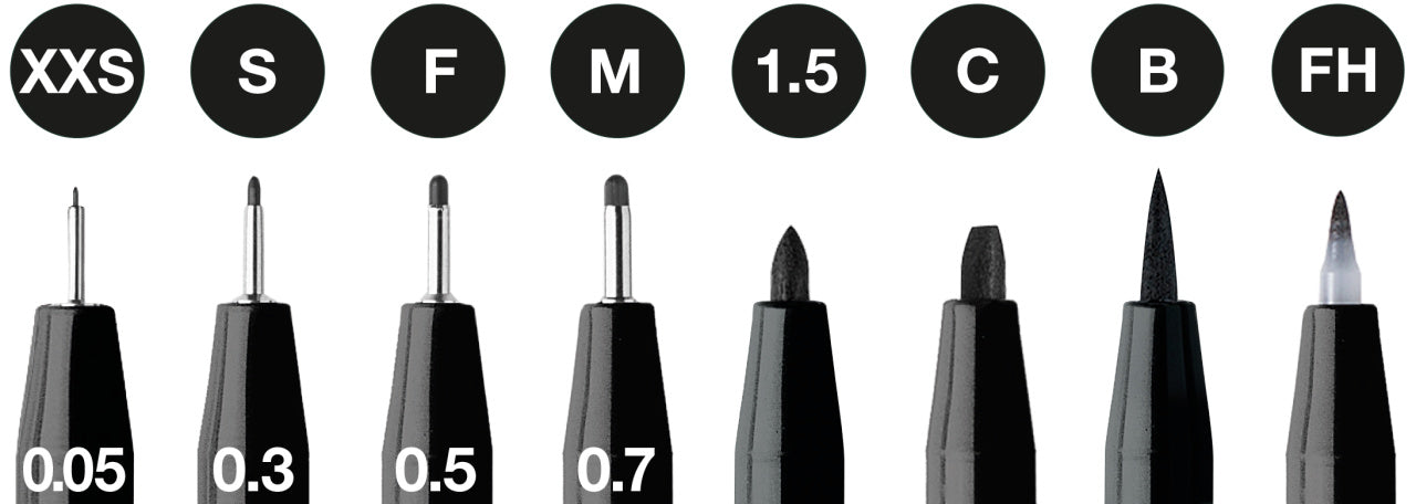 PITT ARTIST PEN SET 8 BUC NEGRU 2022 FABER-CASTELL