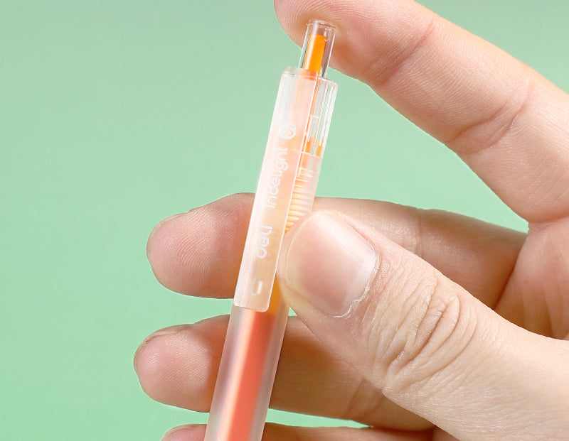 PIX CU GEL CU MECANISM 0.5MM PORTOCALIU DESCHIS DELI