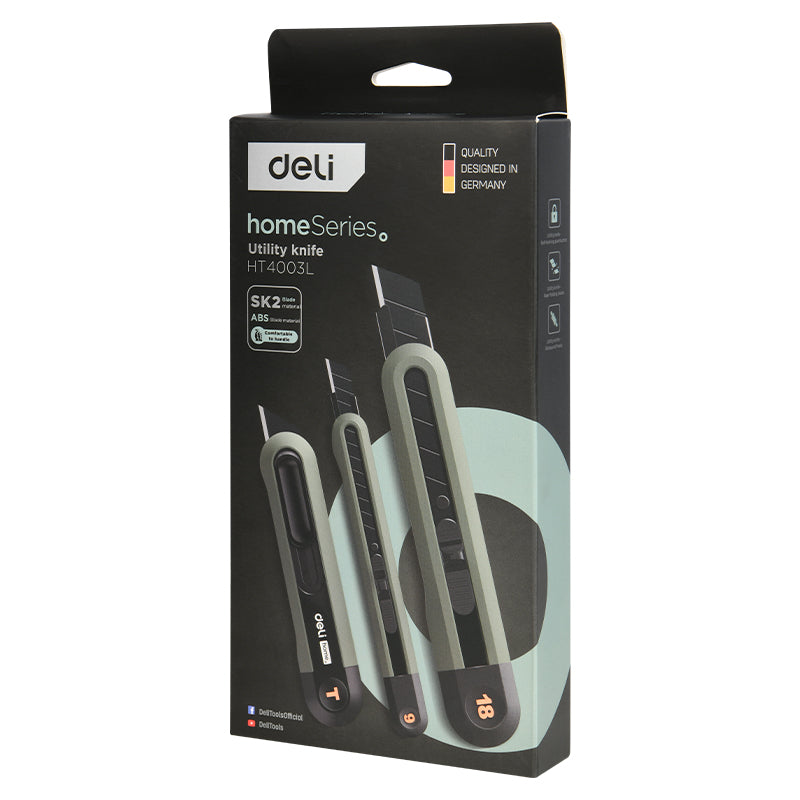 SET 3 CUTTERE VERZI HOME SERIES DELI
