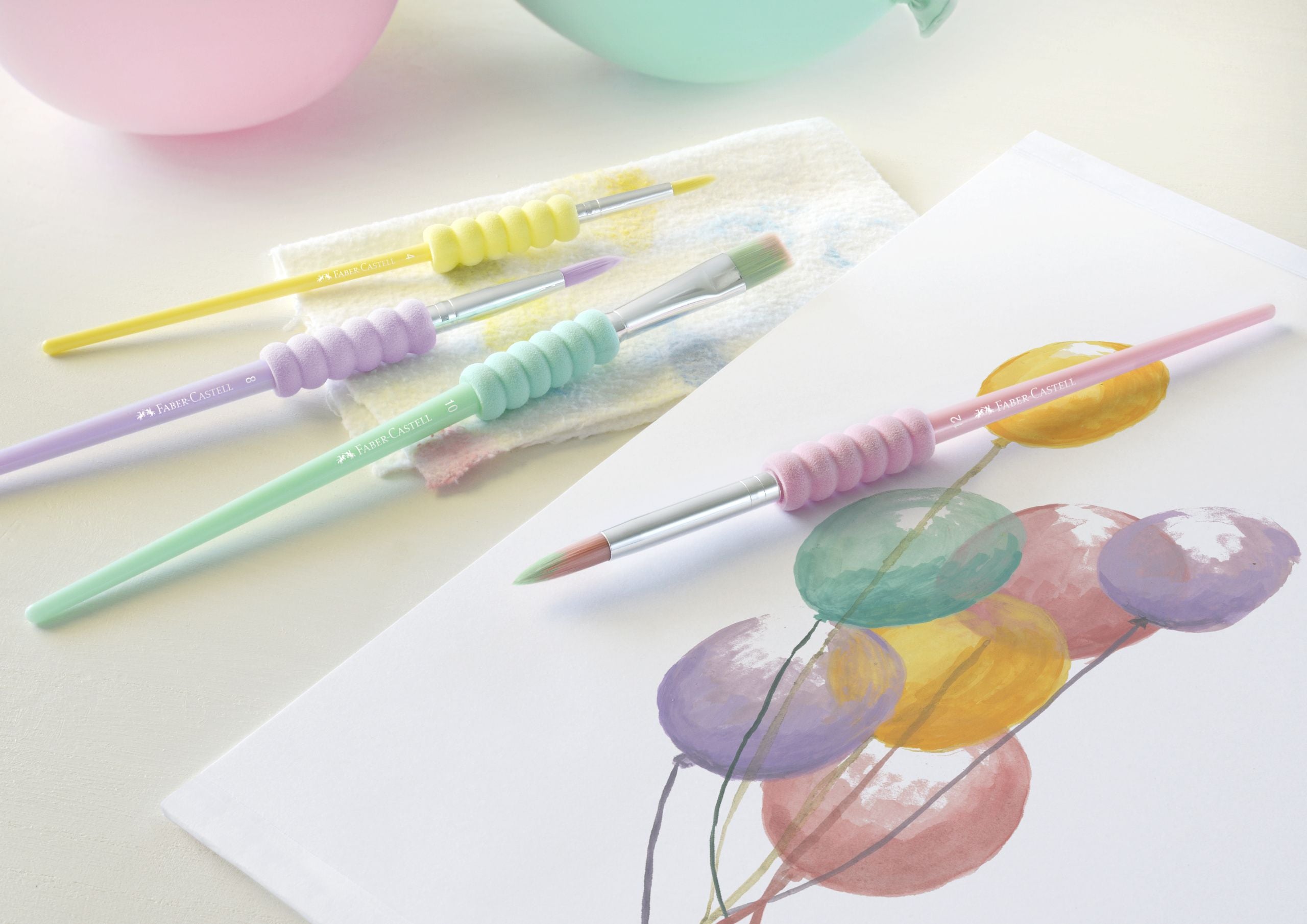 SET 4 PENSULE SOFT TOUCH PASTEL FABER-CASTELL