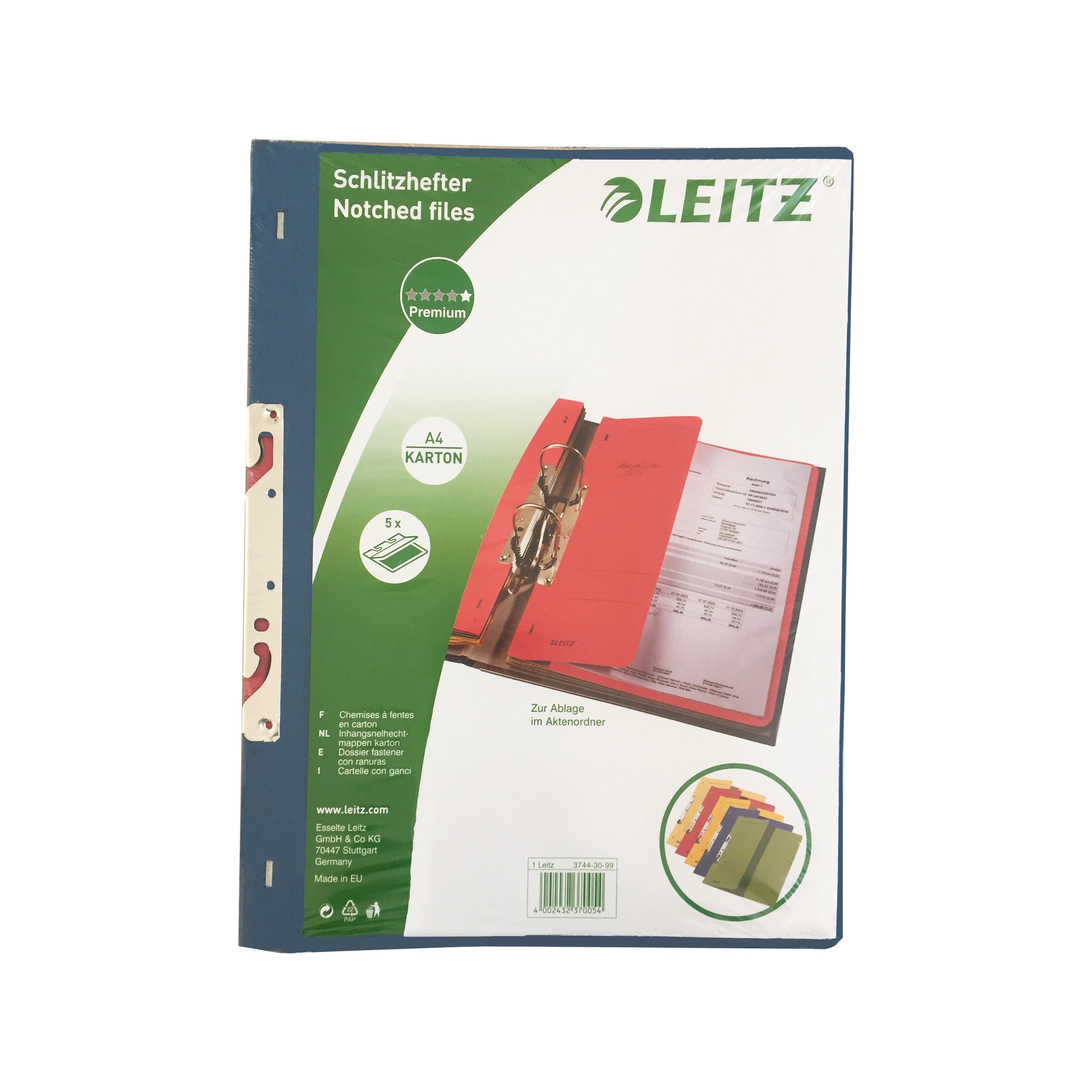 SET 5 BUCATI DOSAR CARTON INCOPCIAT 1/2 DIVERSE CULORI LEITZ