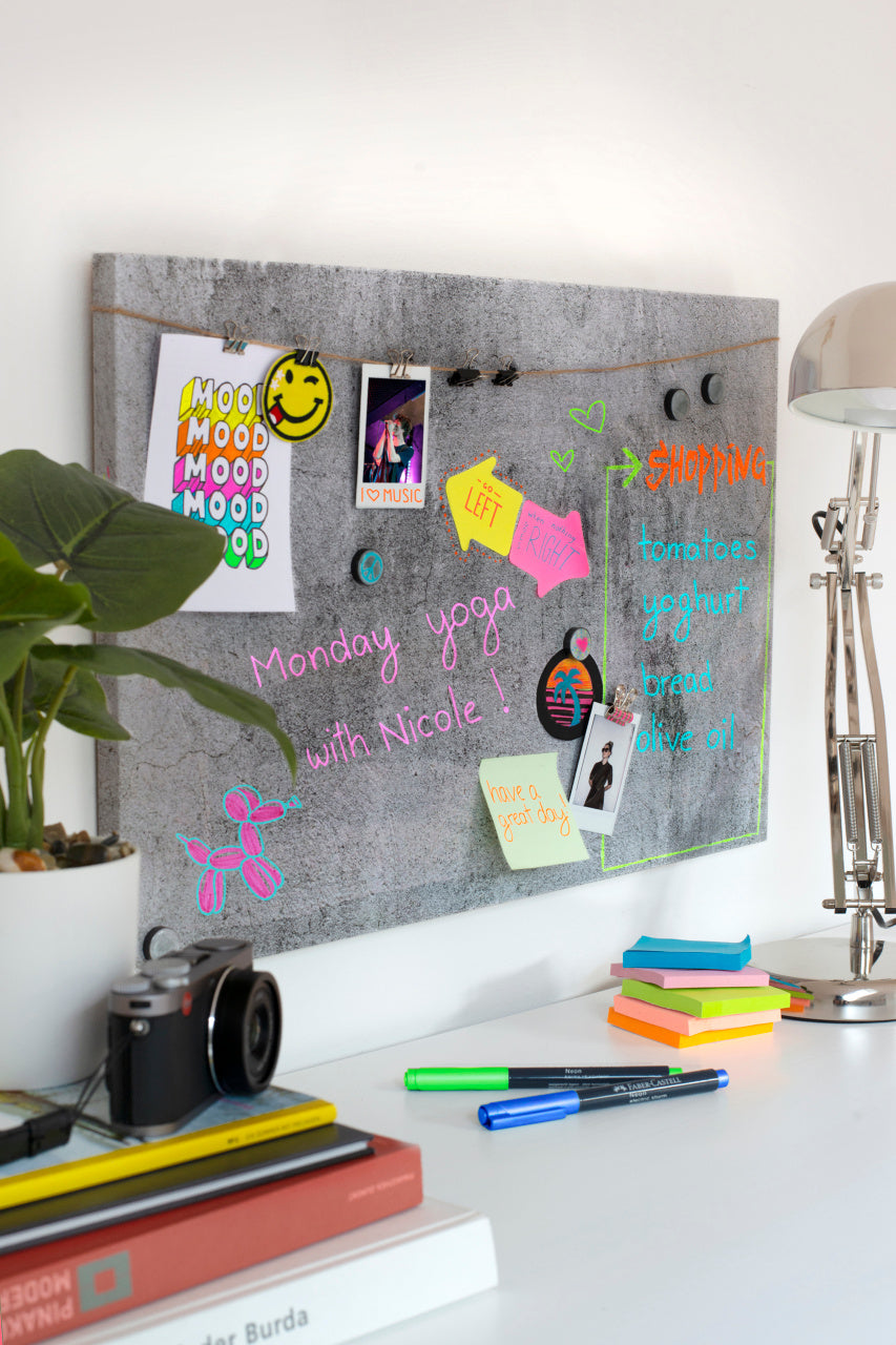 SET 6 BUC MARKER CREATIV NEON FABER-CASTELL