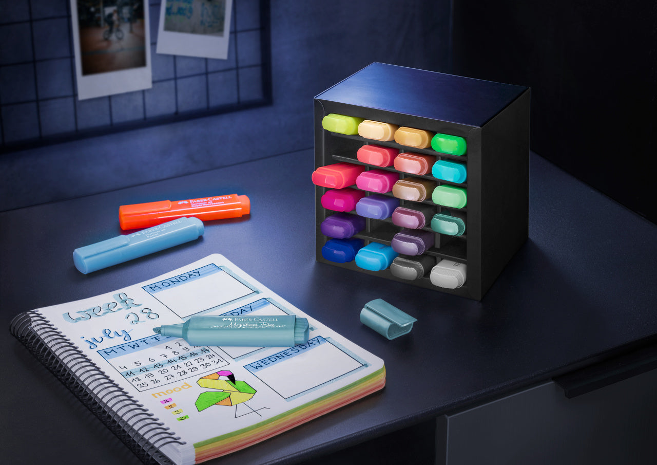 SET BIROU 24 BUC TEXTMARKER 46 FABER-CASTELL