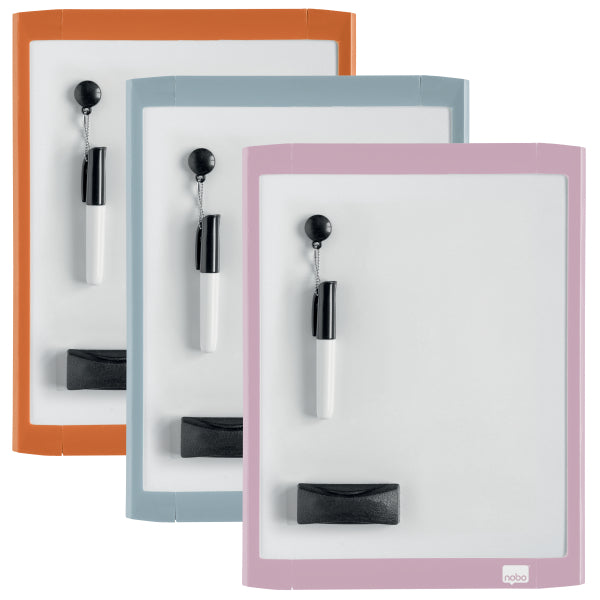 TABLA MAGNETICA 21*28 CM + ACCESORII ALBA RAMA PASTEL NOBO