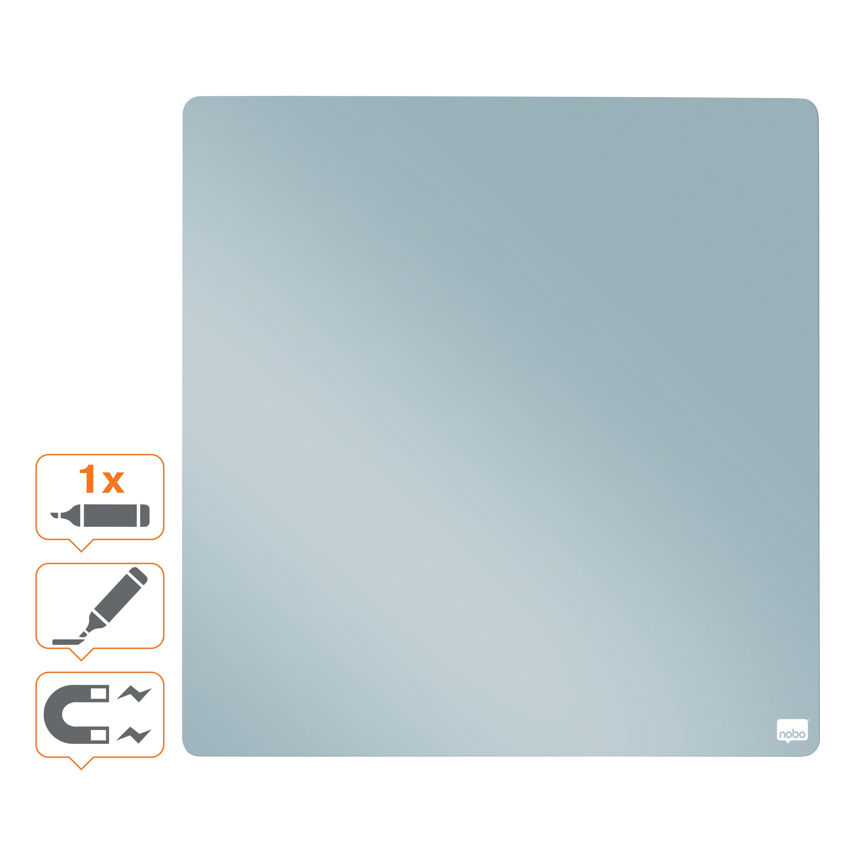 TABLA MAGNETICA PLASTIC 36*36 CM BLEU NOBO